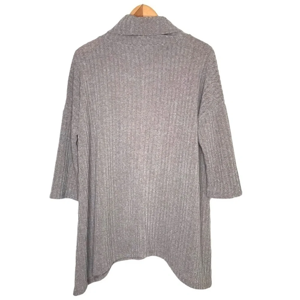 SONOMA Taupe Gray Cowl Neck Ribbed Sweater